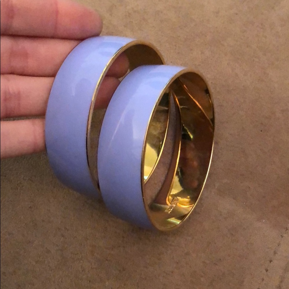Jcrew purple bangle bracelets